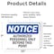 Signmission Authorized Personnel Only Beyond This Point OSHA Notice Sign, Vinyl Decal, 10in W x 7in L, 2PK OS-2PACK-NS-D-710-L-10241 - alternate 6